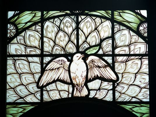 Stained Glass with Dove