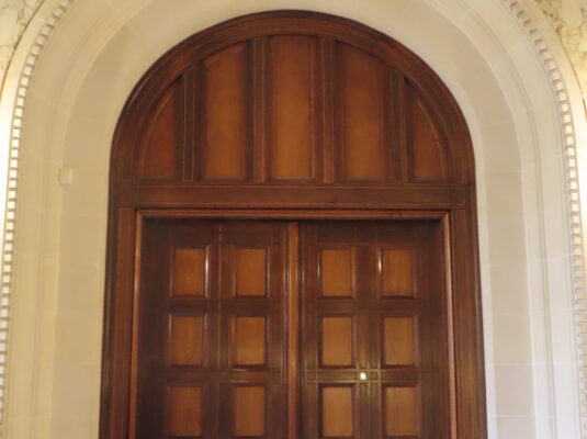 Doors made of teakwood