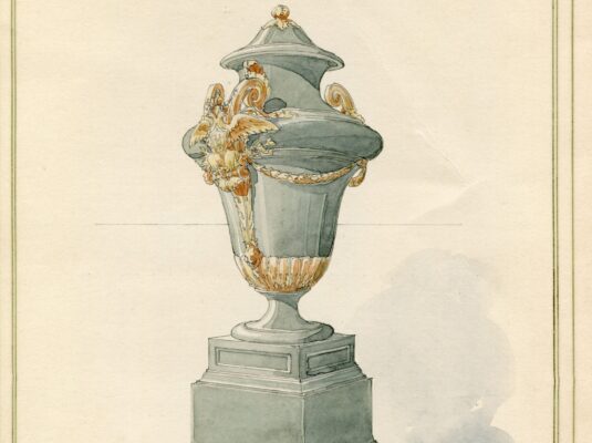 Original sketch of the Russian vase