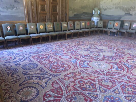Hereke tapijt, geschonken door Turkije in 1908